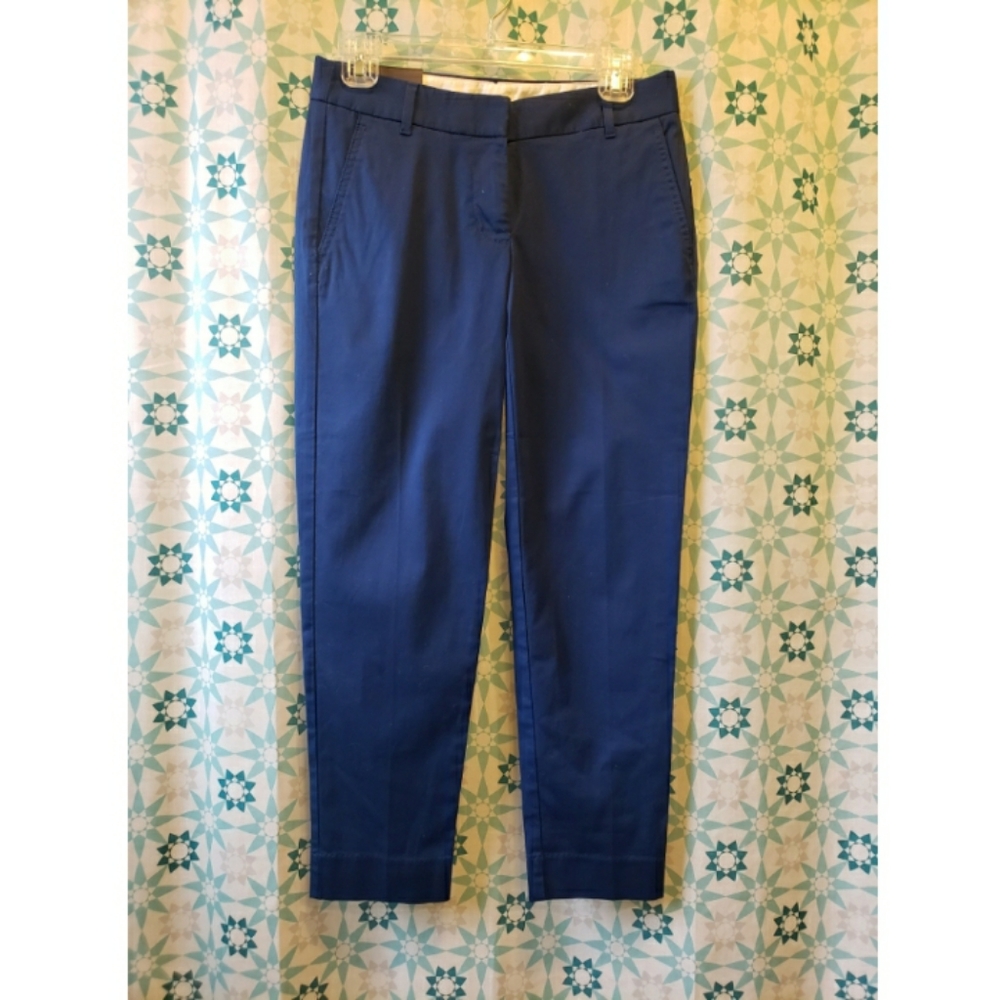 NWT J. Crew Blue City Fit Skimmer Pant Size 0